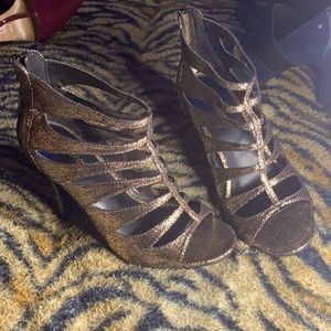 Lane Bryant open toe heels 8w